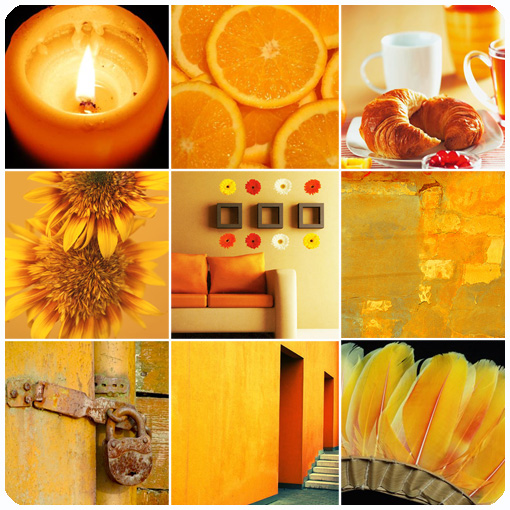 желто-оранжевый - зарождающаяся энергия