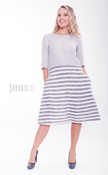 Платье из льна - интернет-магазин Sanabis.ru